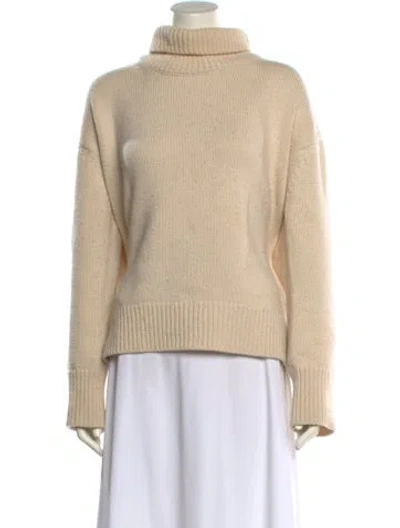 Pre-owned Celine Cashmere Turtleneck Sweater In Neutral