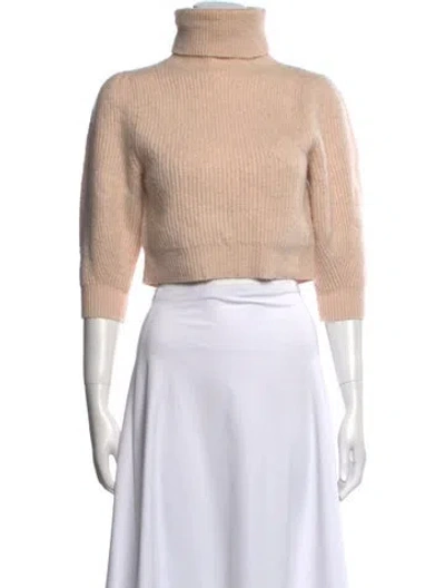 Pre-owned Celine Cashmere Turtleneck Sweater In Neutral