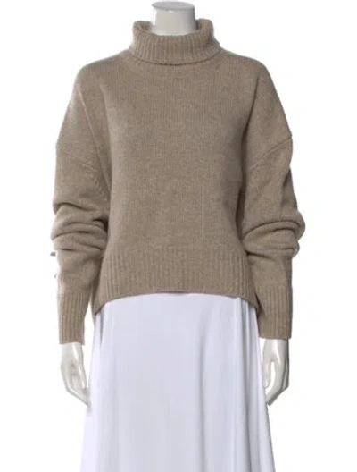 Pre-owned Celine Cashmere Turtleneck Sweater In Neutral