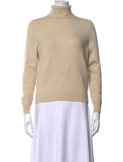 Pre-owned Celine Cashmere Turtleneck Sweater In Neutrals