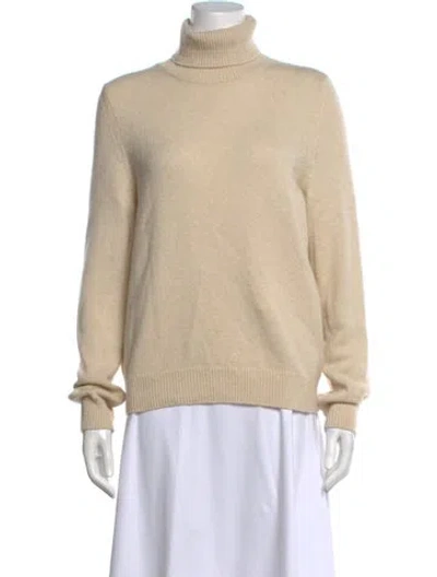 Pre-owned Celine Cashmere Turtleneck Sweater In Neutrals