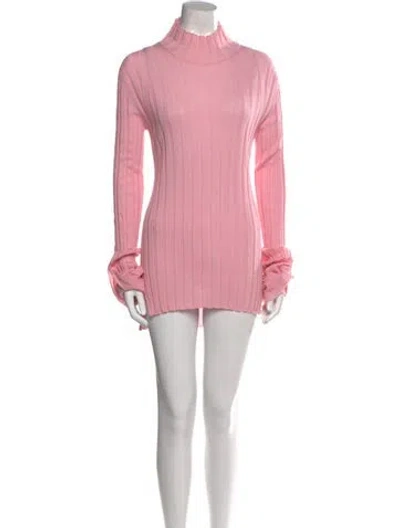 Pre-owned Celine Cashmere Turtleneck Sweater In Pink