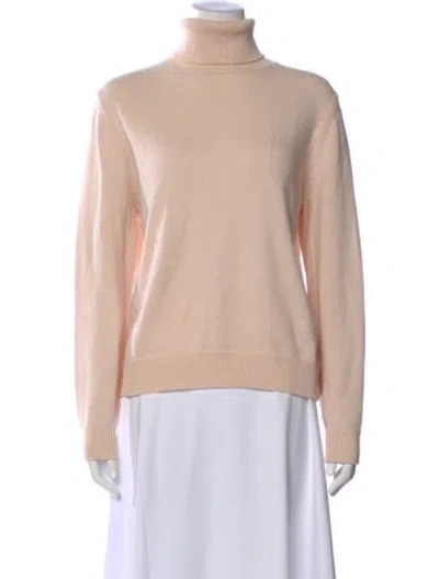 Pre-owned Celine Cashmere Turtleneck Sweater In Pink