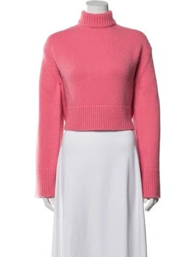 Pre-owned Celine Cashmere Turtleneck Sweater In Pink