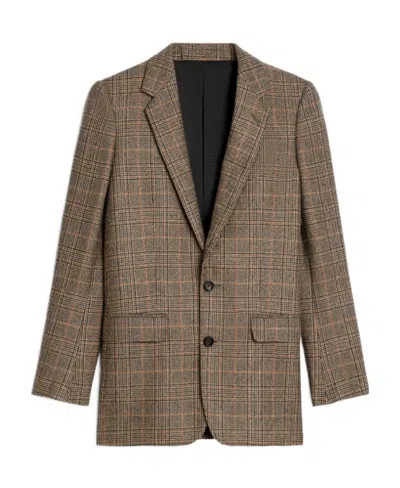 Celine Cashmere Two-button Suit Jacket In Brown