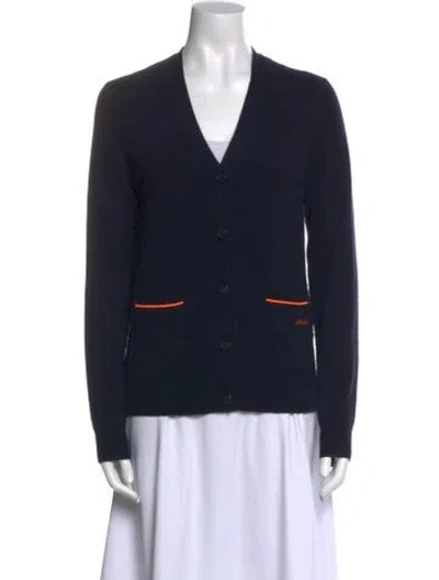 Pre-owned Celine Cashmere V-neck Sweater In Multi