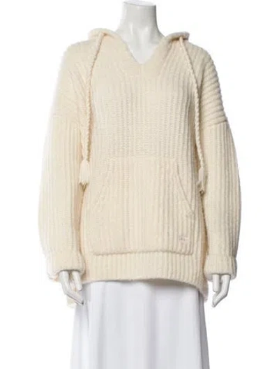 Pre-owned Celine Cashmere V-neck Sweater In Neutral
