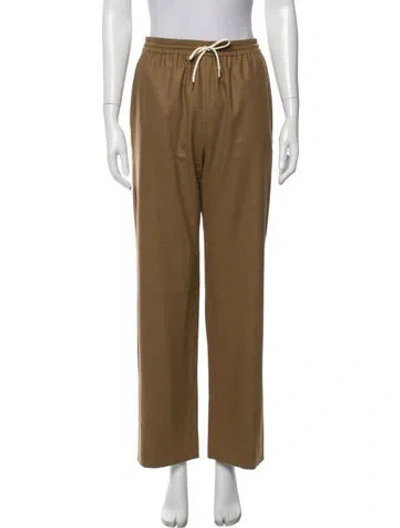 Pre-owned Celine Cashmere Wide Leg Pants In Brown