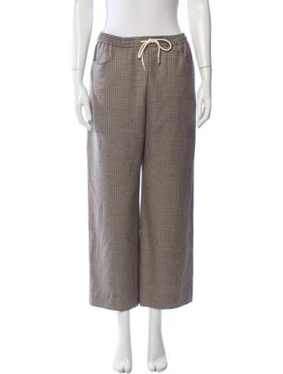 Pre-owned Celine Cashmere Wide Leg Pants In Neutral