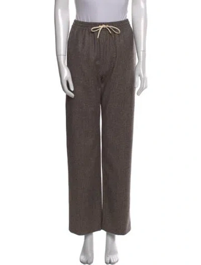 Pre-owned Celine Cashmere Wide Leg Pants W/ Tags In Brown