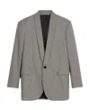 Celine Cashmere Wool Suit Jacket In Gray