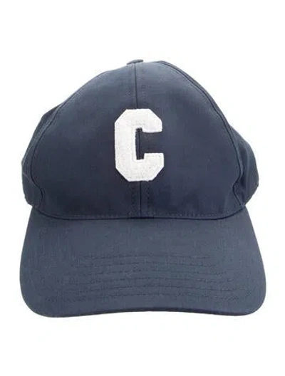 Pre-owned Celine Casquette Initiale  Snapback Hat W/ Tags In Blue