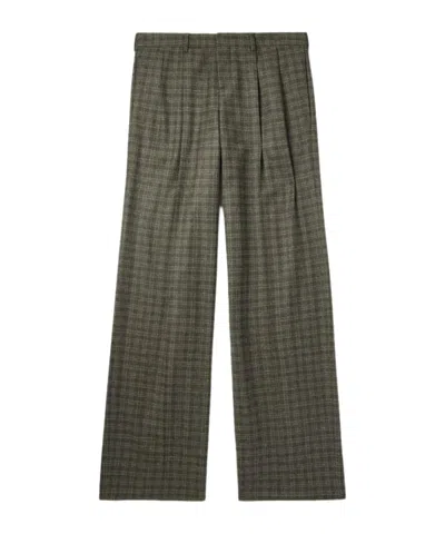 Celine Casual Pants With Belt Loops In Green
