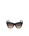 Celine Cat's Eye Frame Sunglasses In Brown