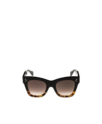 Celine Cat's Eye Frame Sunglasses In Brown