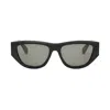 Celine Monochroms Cat Eye Sunglasses, 55mm In Nero/grigio
