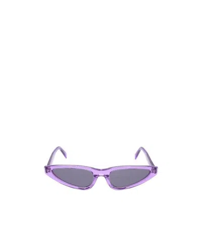 Celine Cat's Eye Frame Sunglasses In Purple