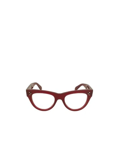 Celine Cat-eye Glasses In Red