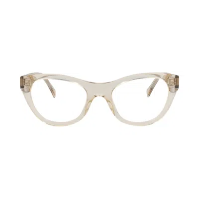 Pre-owned Celine Cat Eye Optical Glasses 'beige/transparent' | Tan | Women's Size Onesize