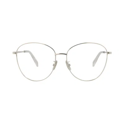 Pre-owned Celine Cat Eye Optical Glasses 'palladium/transparent' | Silver | Women's Size Onesize