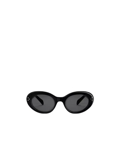 Celine Cat Eye S193 Acetate Sunglasses In Black