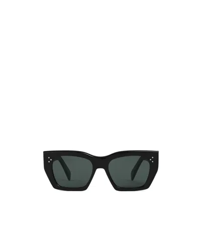 Celine Cat Eye S342 Sunglasses In Acetate In Black