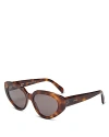Celine 3 Dots Cl40286i 53a In Havana/gray Solid