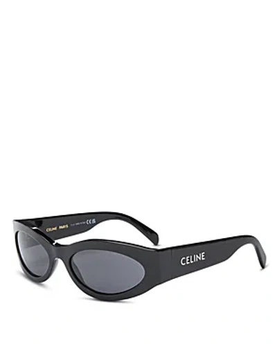 Celine Cat Eye Sunglasses, 56mm In Black