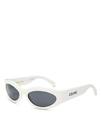 Celine Cat Eye Sunglasses, 56mm In White