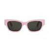 Celine Rectangle Acetate Sunglasses In 72a