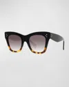 Celine Cl4004in 5005k Cat Eye Sunglasses With Gradien Roviex Lens In Black