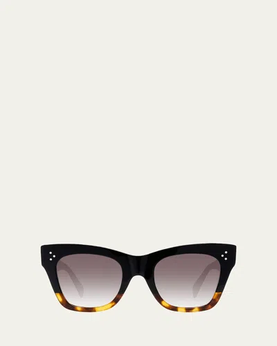 Celine Cat Eye Sunglasses In Black / Brown