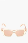 Celine Cat-eye Sunglasses With See Through Frame Grösse Unica
