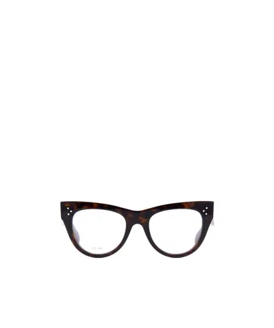 Celine Cat Rimmed Glasses In Black
