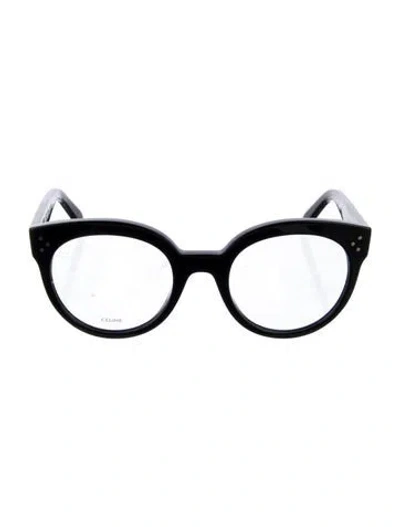 Pre-owned Celine Cat-eye Eyeglasses In Black