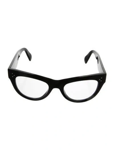 Pre-owned Celine Cat-eye Eyeglasses In Black