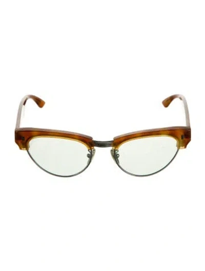 Pre-owned Celine Cat-eye Eyeglasses In Brown