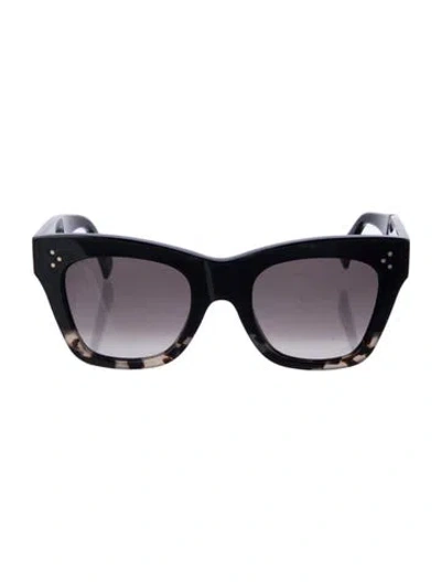 Pre-owned Celine Cat-eye Gradient Sunglasses In Black