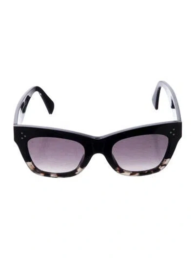 Pre-owned Celine Cat-eye Gradient Sunglasses In Black