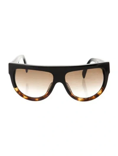 Pre-owned Celine Cat-eye Gradient Sunglasses In Black