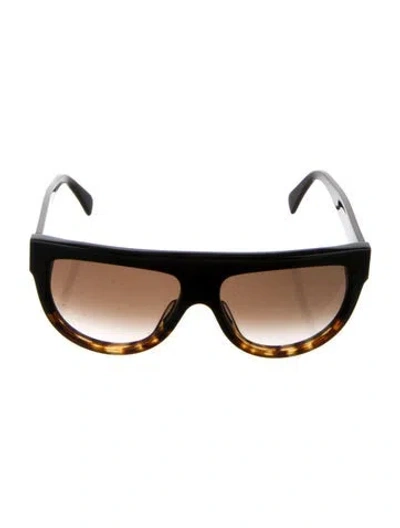 Pre-owned Celine Cat-eye Gradient Sunglasses In Black