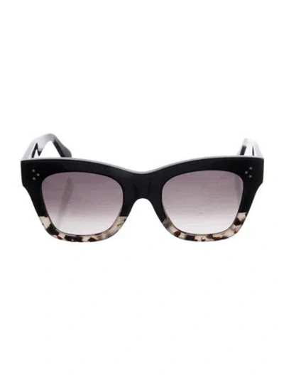 Pre-owned Celine Cat-eye Gradient Sunglasses In Black