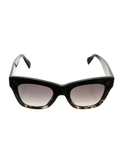 Pre-owned Celine Cat-eye Gradient Sunglasses In Black