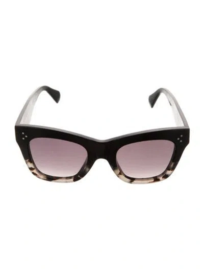 Pre-owned Celine Cat-eye Gradient Sunglasses In Black