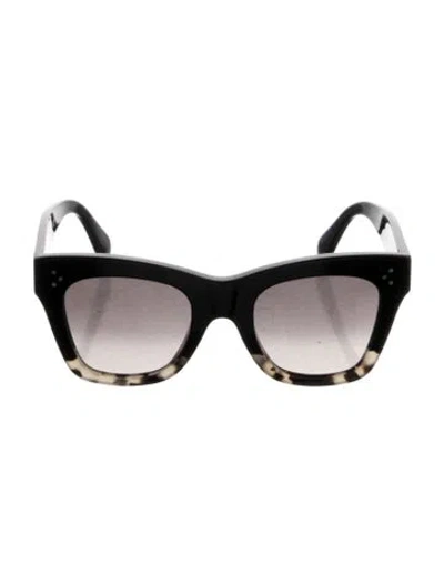 Pre-owned Celine Cat-eye Gradient Sunglasses In Black