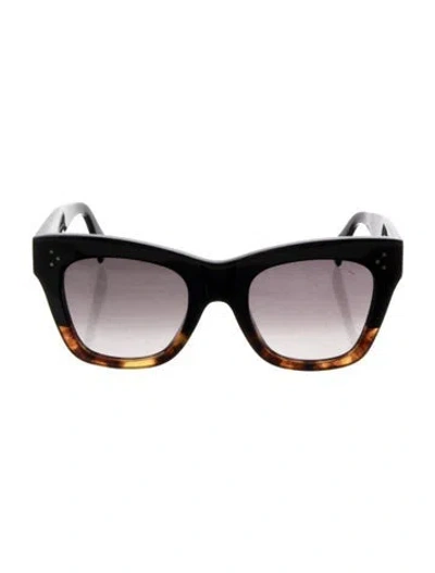 Pre-owned Celine Cat-eye Gradient Sunglasses In Black