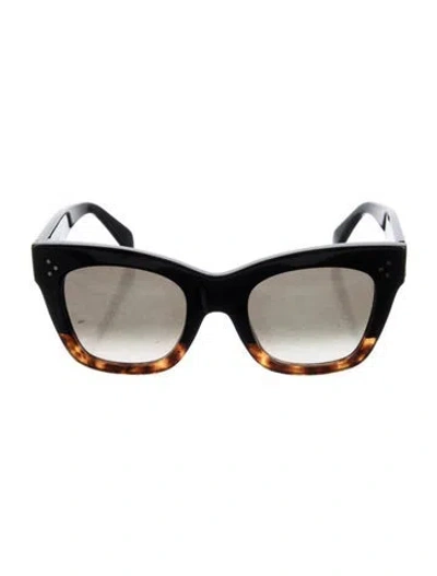 Pre-owned Celine Cat-eye Gradient Sunglasses In Black