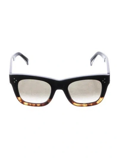 Pre-owned Celine Cat-eye Gradient Sunglasses In Black