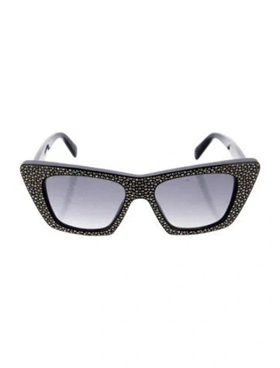 Pre-owned Celine Cat-eye Gradient Sunglasses In Black