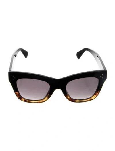 Pre-owned Celine Cat-eye Gradient Sunglasses In Black/brown